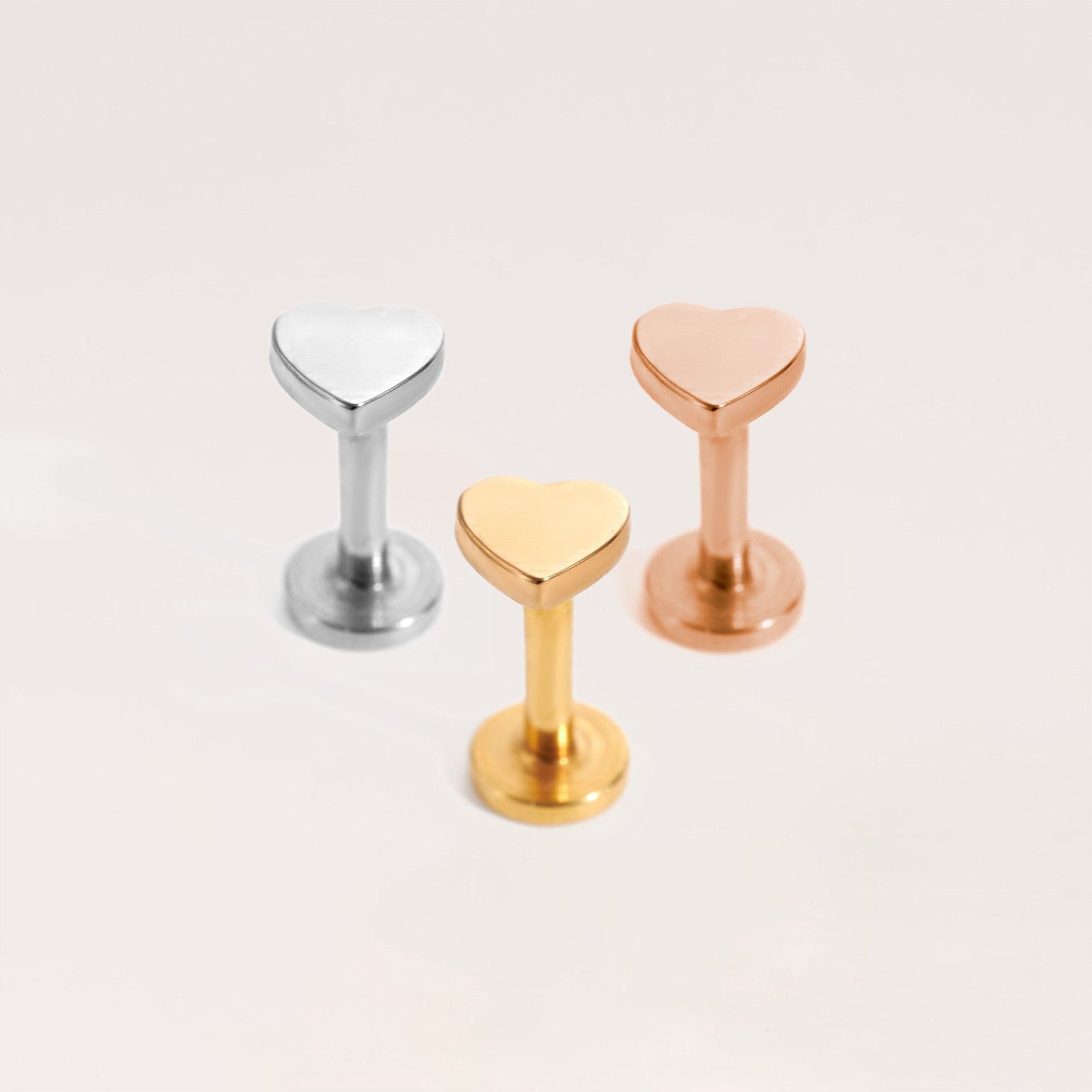 Internally threaded titanium earrings deals