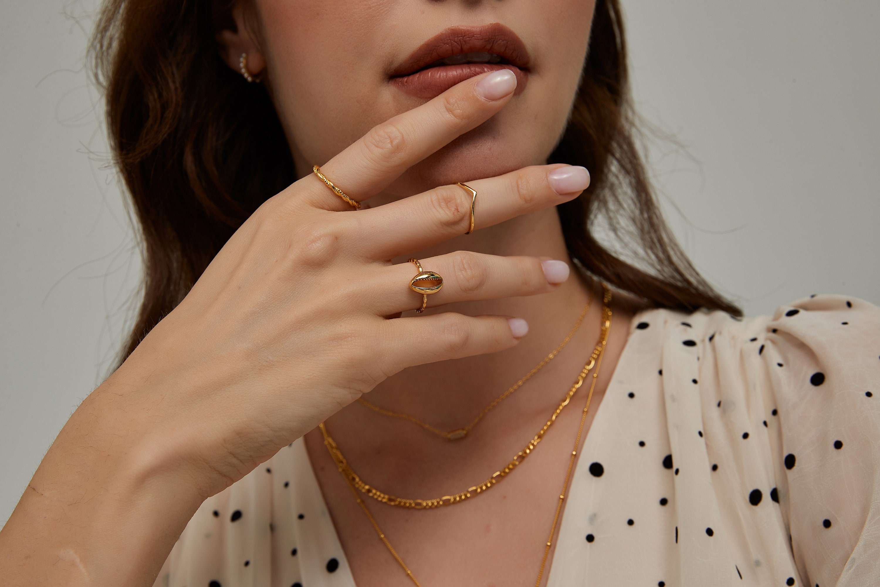 V Ring Chevron Ring V Ring Rotating Vshaped Ring Modern Etsy