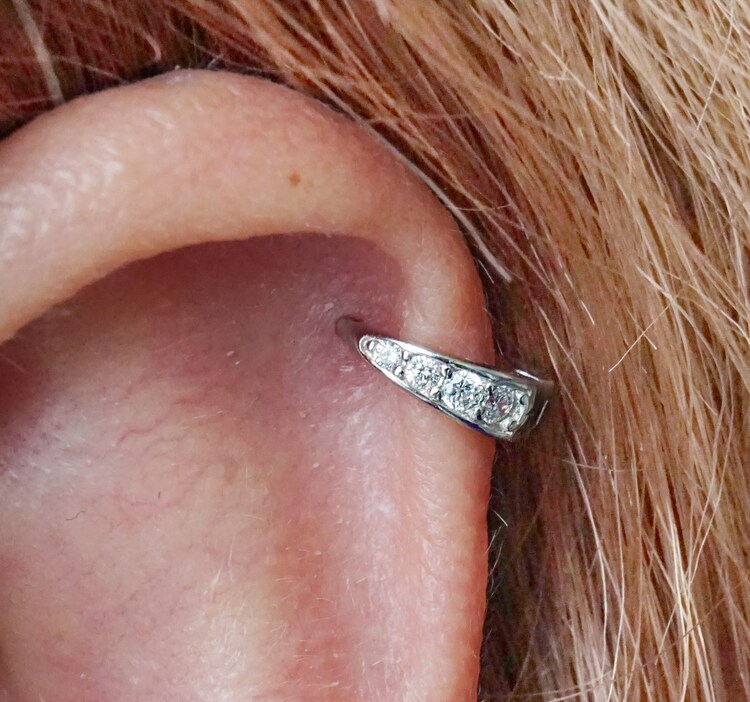 Cheaper Store Paved White Cz Cartilage Hoop Earrings Tragus Earrings Helix Hoop Small Diamond Hoops Minimalist Earrings Dainty Hoop 6mm Huggie Hoops Online Sales Up To 80 Discount Incardioespecialidades Com Br