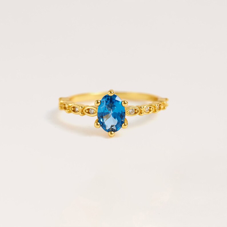 March Birthstone Ring