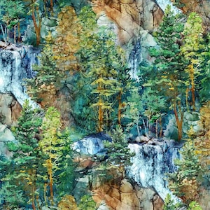 Pieza de 17" de Cedarcrest Falls All Over Scenic por Deborah Edwards de Northcott.
