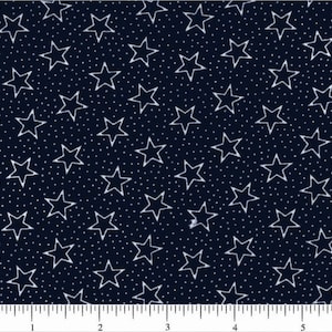 Navy Blue with stars 108 wide back by choice