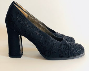 ysl chunky heel