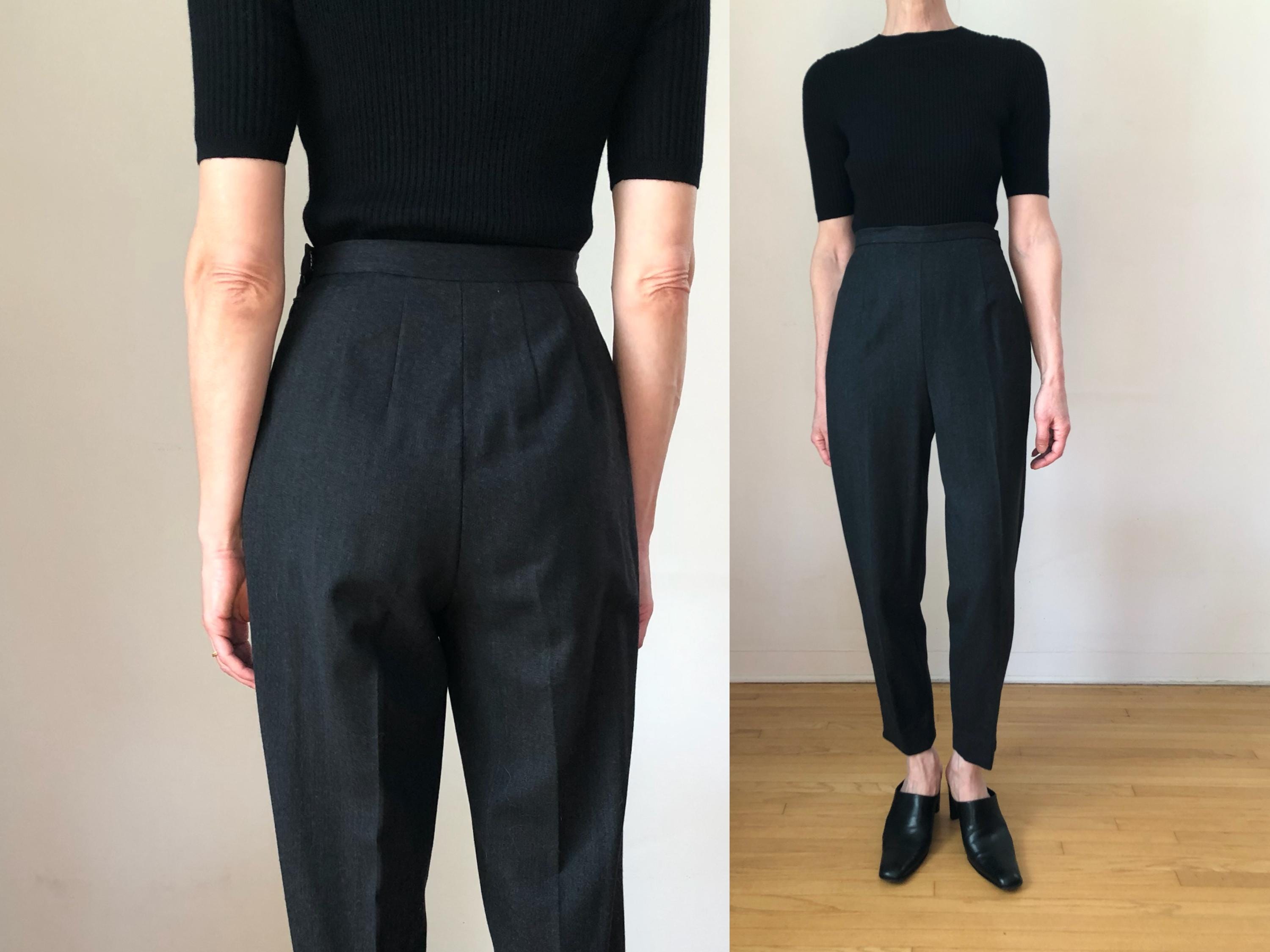 Wool Tapered Pants - Etsy Wool Tapered Pants - Etsy