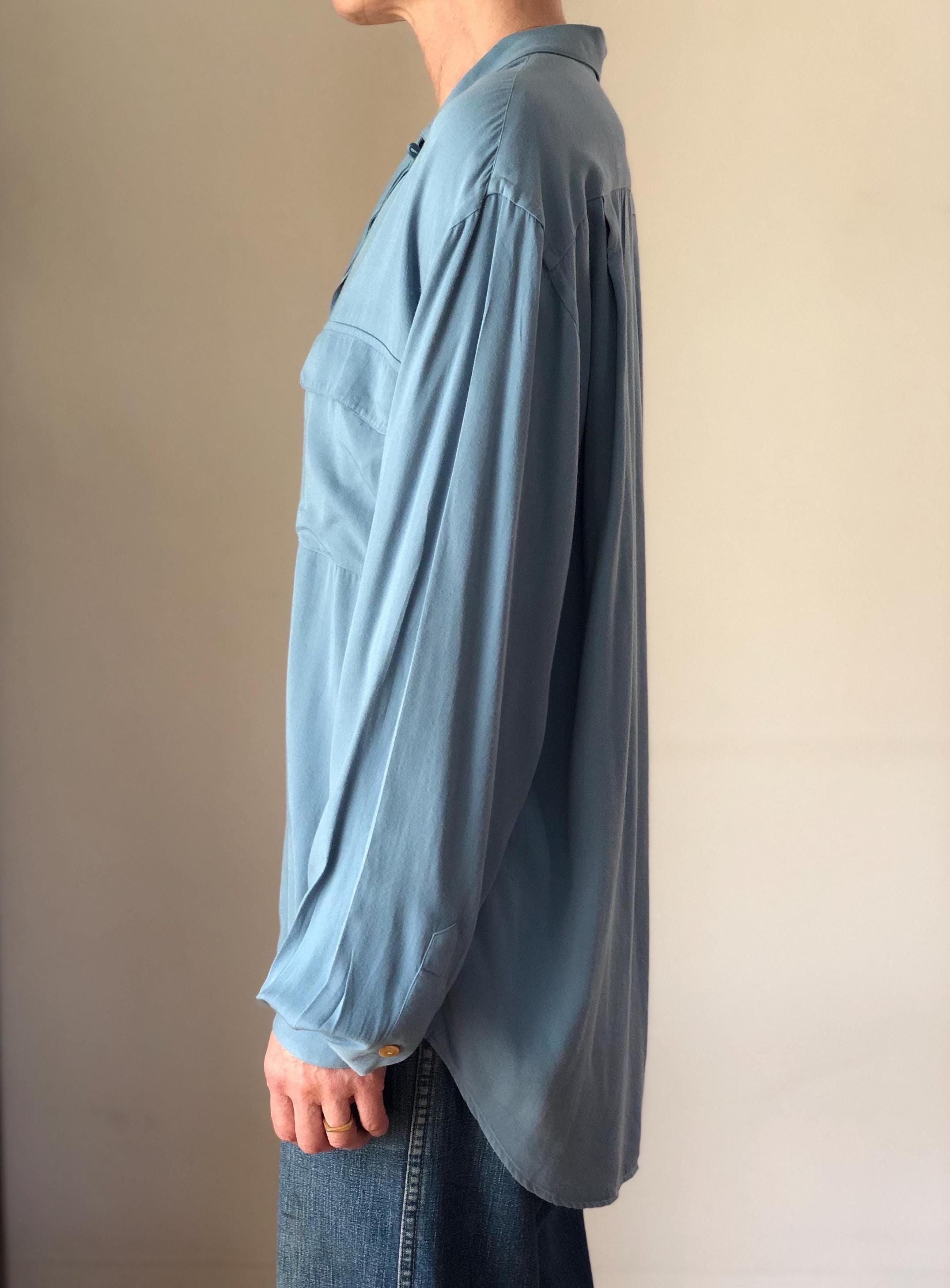 1990s Vintage Ralph Lauren Polo Country Rayon Gabardine Shirt 90s