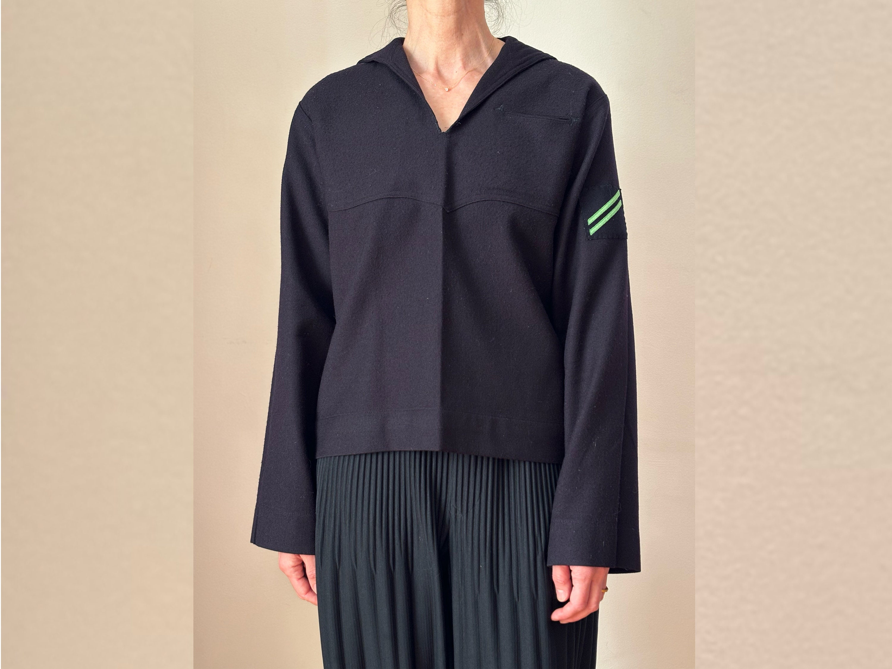 60s 70s sailor design pullover shirt USA