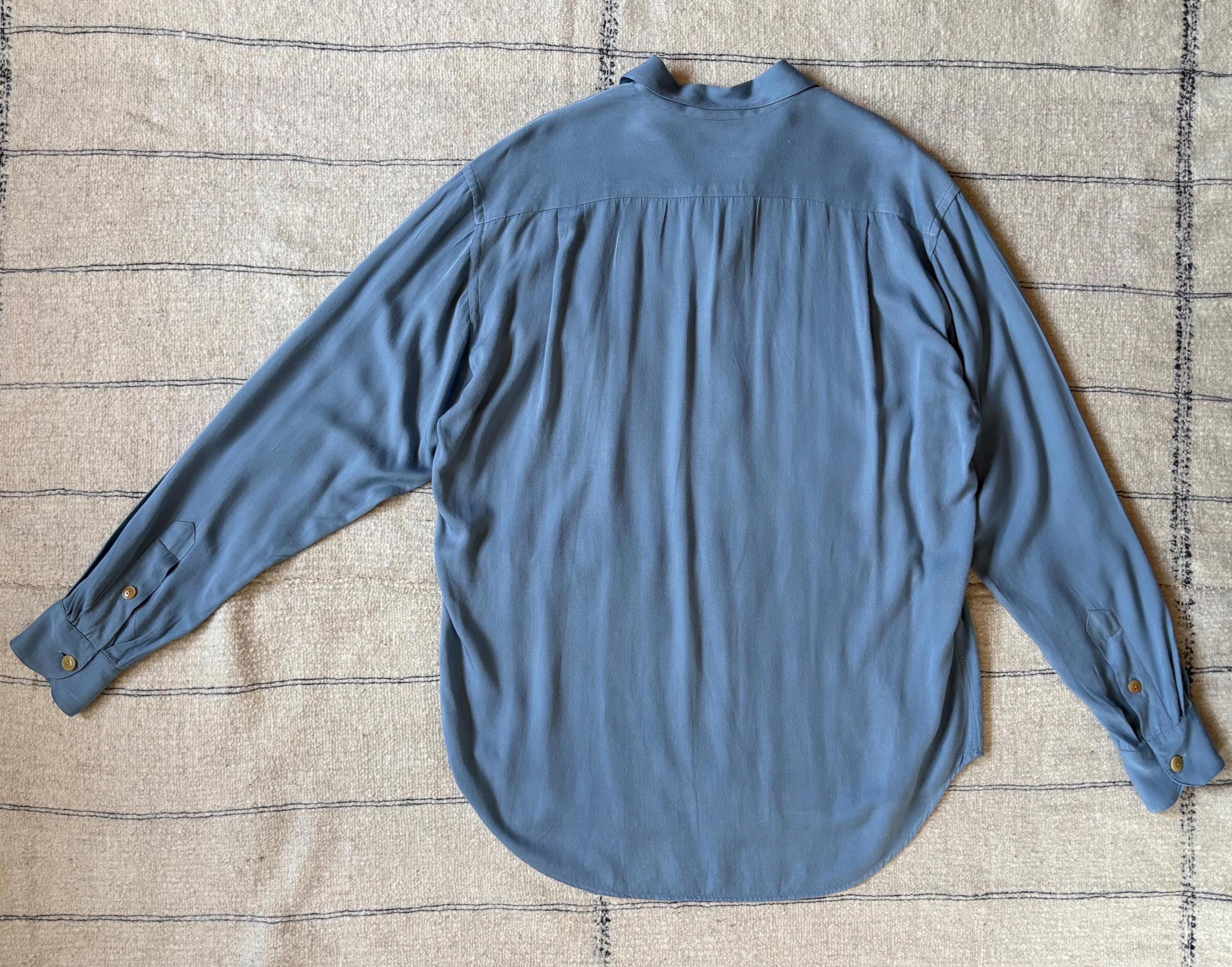 1990s Vintage Ralph Lauren Polo Country Rayon Gabardine Shirt 90s