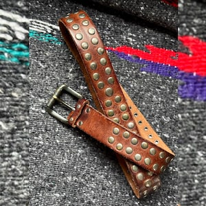 80's Studded Belt - Etsy