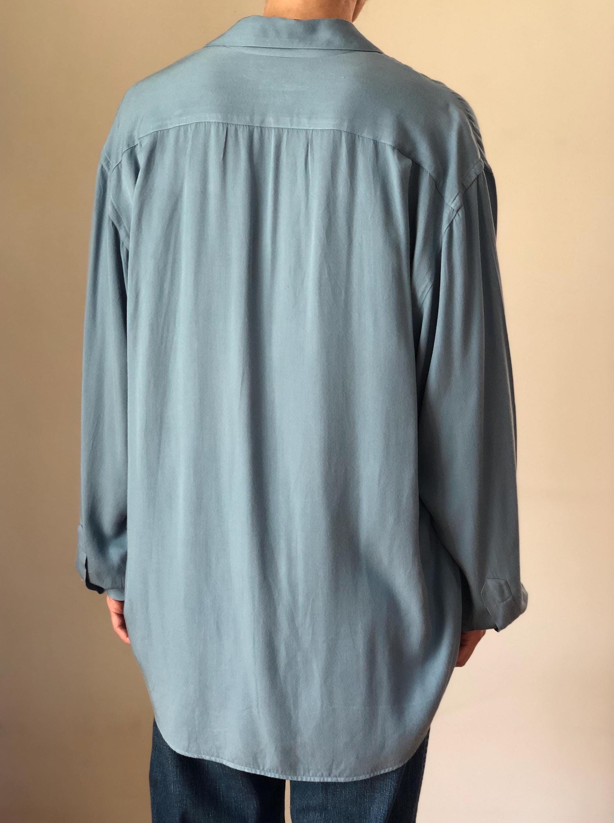 1990s Vintage Ralph Lauren Polo Country Rayon Gabardine Shirt 90s