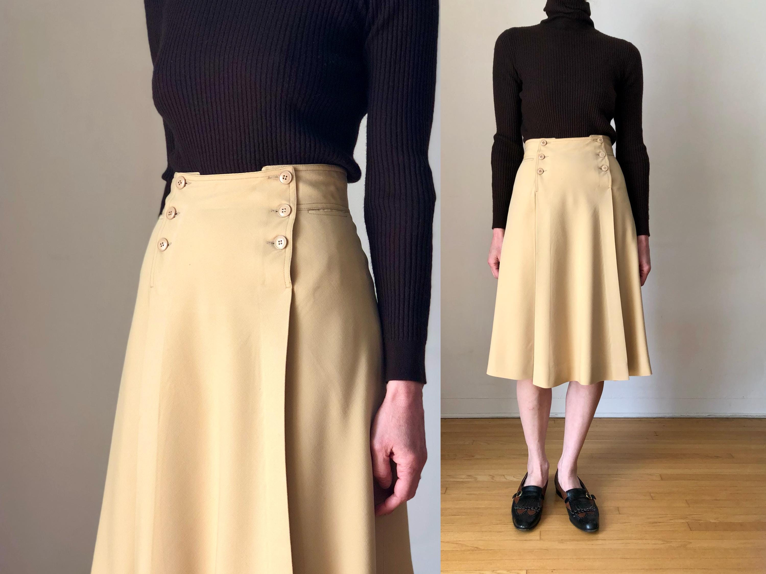 French Vintage Skirt - Etsy
