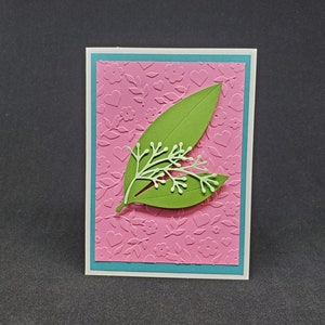 greeting card - eucalyptus and flowers