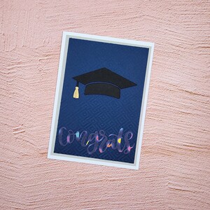 carte de graduation - félicitations marine
