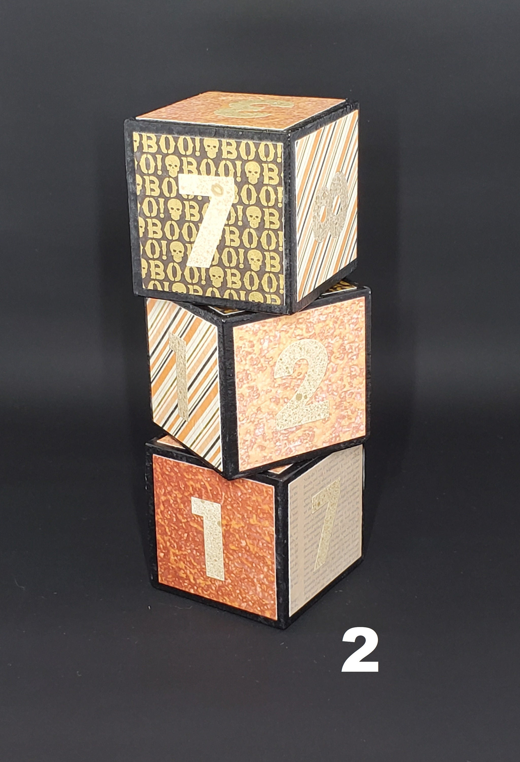 Wooden Halloween Countdown Blocks - Large Black - Etsy