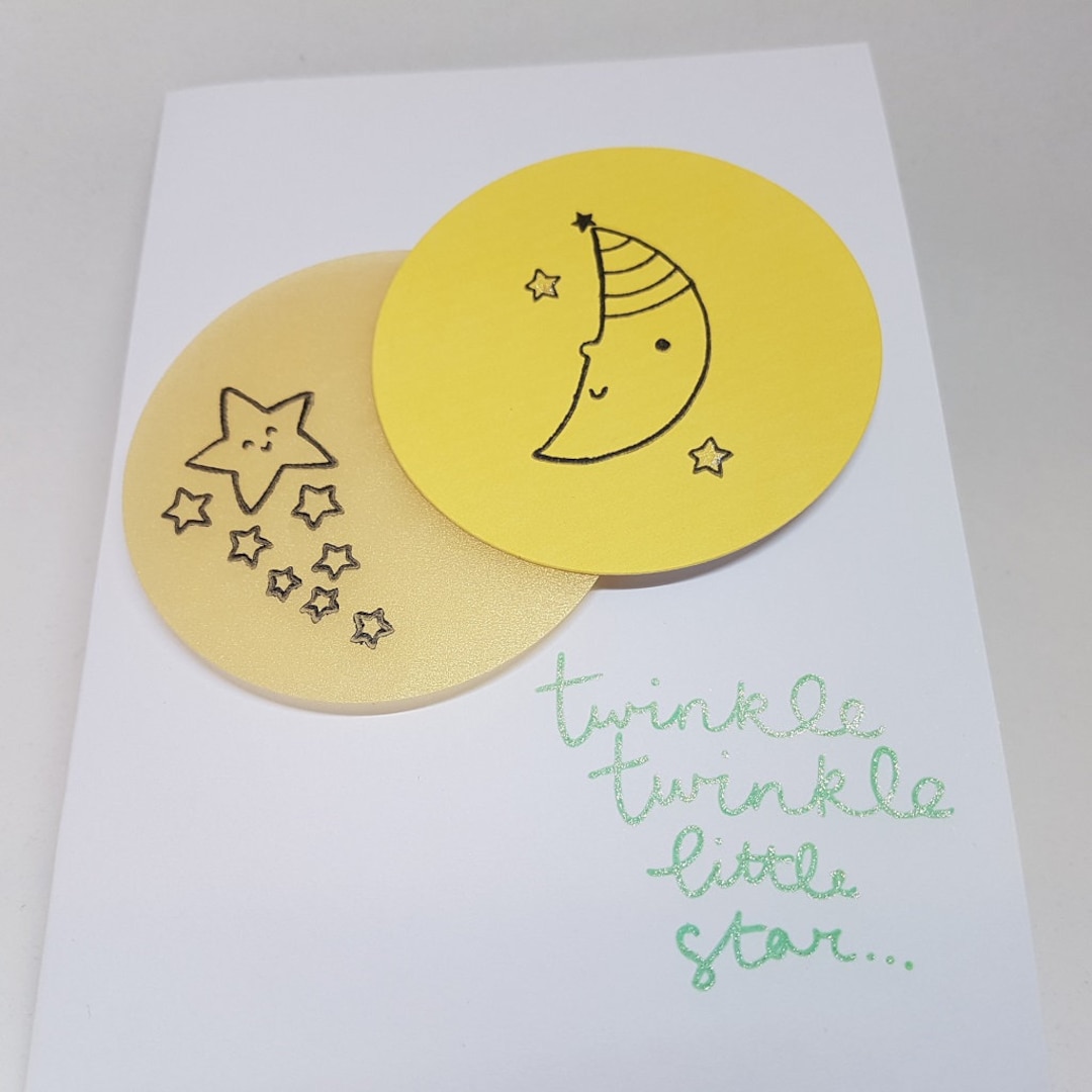 New Baby Card - Twinkle Twinkle - Etsy
