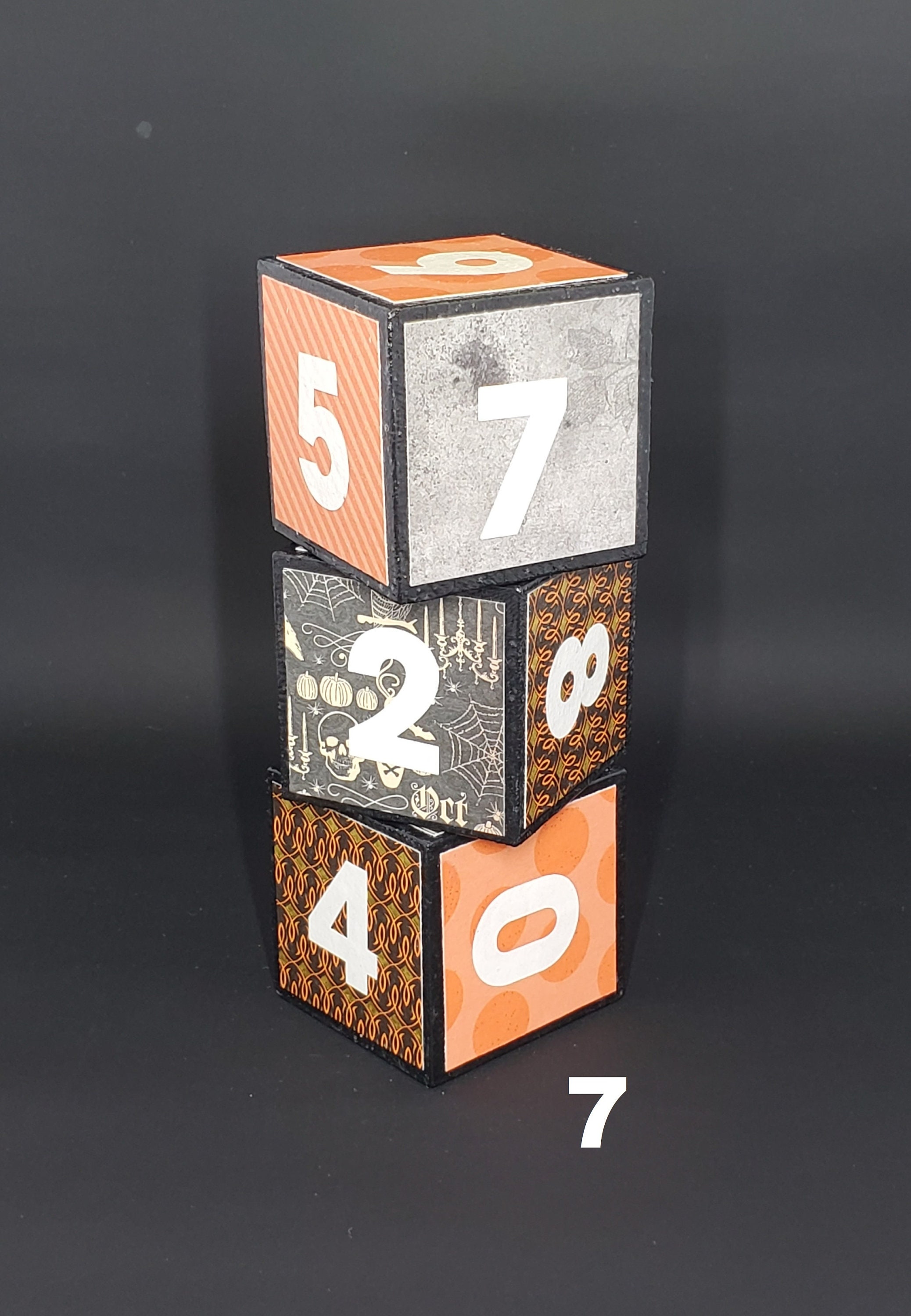 Wooden Halloween Countdown Blocks - Large Black - Etsy