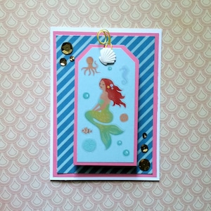 tarjetas de felicitación de sirena
