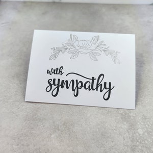 carte de condoléances - fleur d'argent
