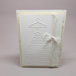 carte de mariage - robe de relief