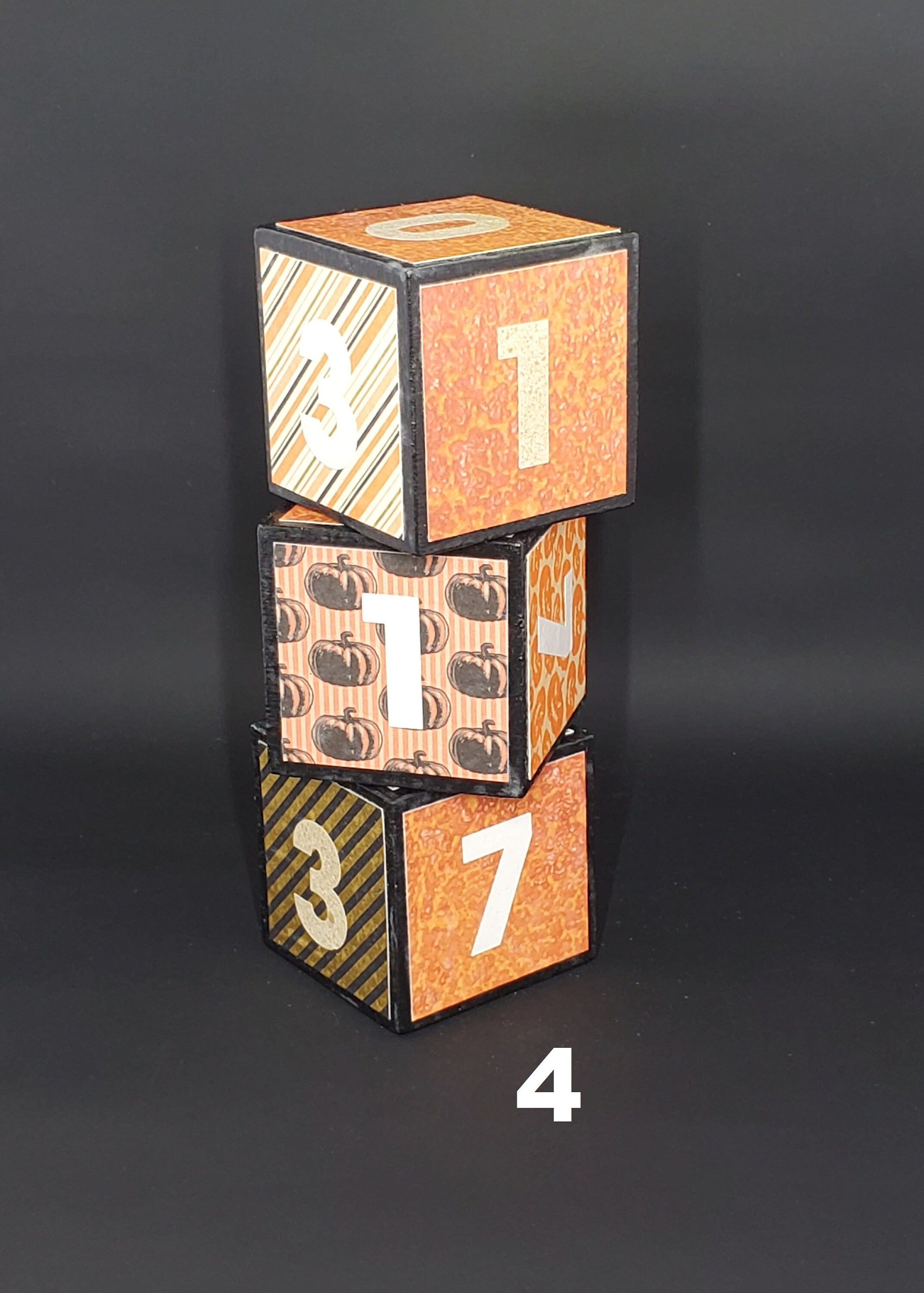 Wooden Halloween Countdown Blocks - Large Black - Etsy