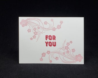 greeting card - blossoms for you