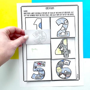 Creation Printable Activity Sheets + Craft + Printable activities for Sunday School or Children&#39;s Church