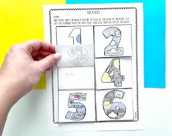 Creation Printable Activity Sheets + Craft + Printable activities for Sunday School or Children's Church