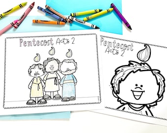 Pentecost Coloring Sheets for Sunday School or Homeschool Print + Go!