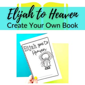 Elijah Ascends to Heaven Printable book for Sunday School Bible Story Coloring Sheets