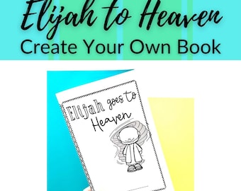 Elijah Ascends to Heaven Printable book for Sunday School Bible Story Coloring Sheets