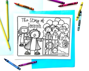Joseph Coloring Sheets for Sunday School or Homeschool Print + Go! for Sunday School, Bible Class, Children's Church, or homeschool co-op