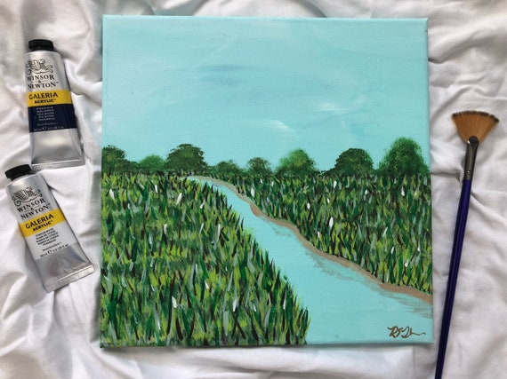 Savannah Marsh Seascape No 1 Original Painting Ocean Home Etsy