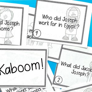 Kaboom! Bible Trivia Game for the Story of Joseph + Coat of Many Colors ...