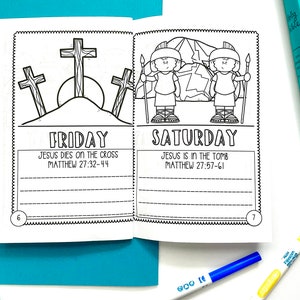 Holy Week Booklet // Printable Book About Easter Sunday, Palm Sunday ...