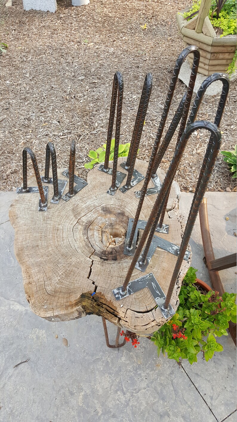 Pin Legs Made From 1/2 Inch Rebar. These Rustic Style Pin Legs Etsy