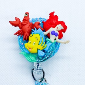 Mermaid Retractable Badge Holder, Nursing Badge reel, NICU nurse, Gift for nurses, ICU nurses, LPN, Peds Nurses, Nursing Student, New Nurse