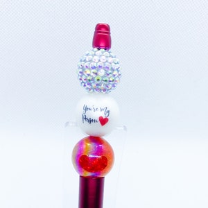 Personalized Silicone Pen, Beaded Pen, Bubblegum Beads, Nursing student gift, medical gift, Nicu gifts, Nurse gift, ER Nurse Gifts