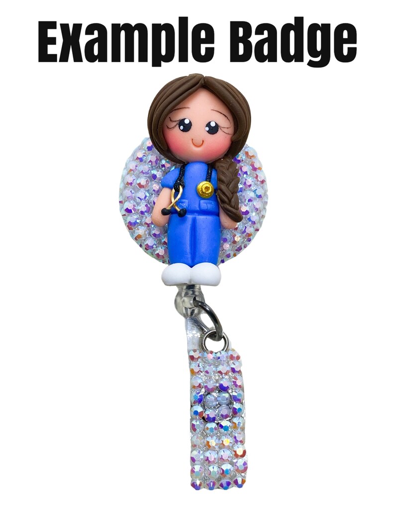 Cute Nurse Badge Reel Retractable ID Badge Holder Etsy