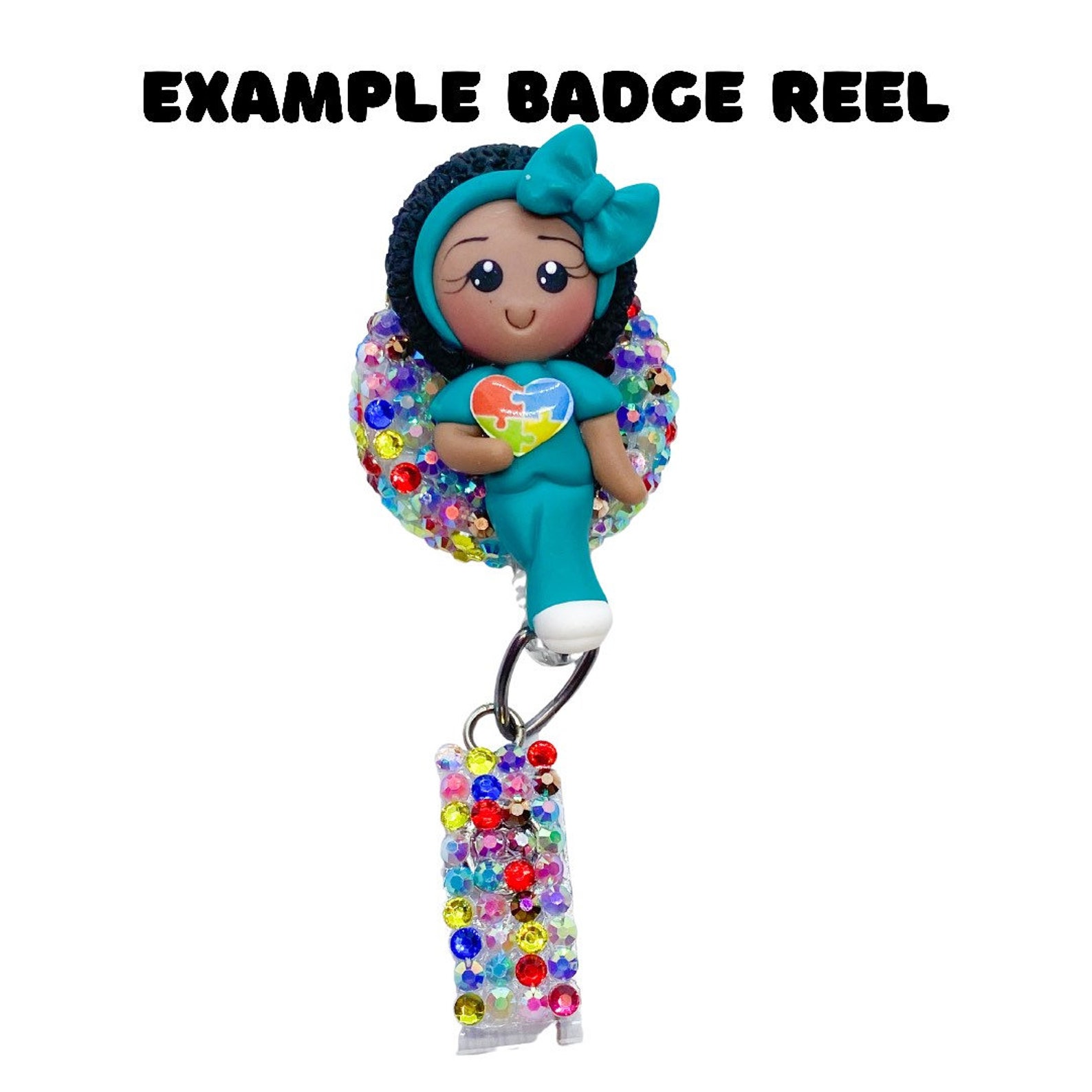 Cute Nurse Badge Reel Retractable ID Badge Holder Etsy