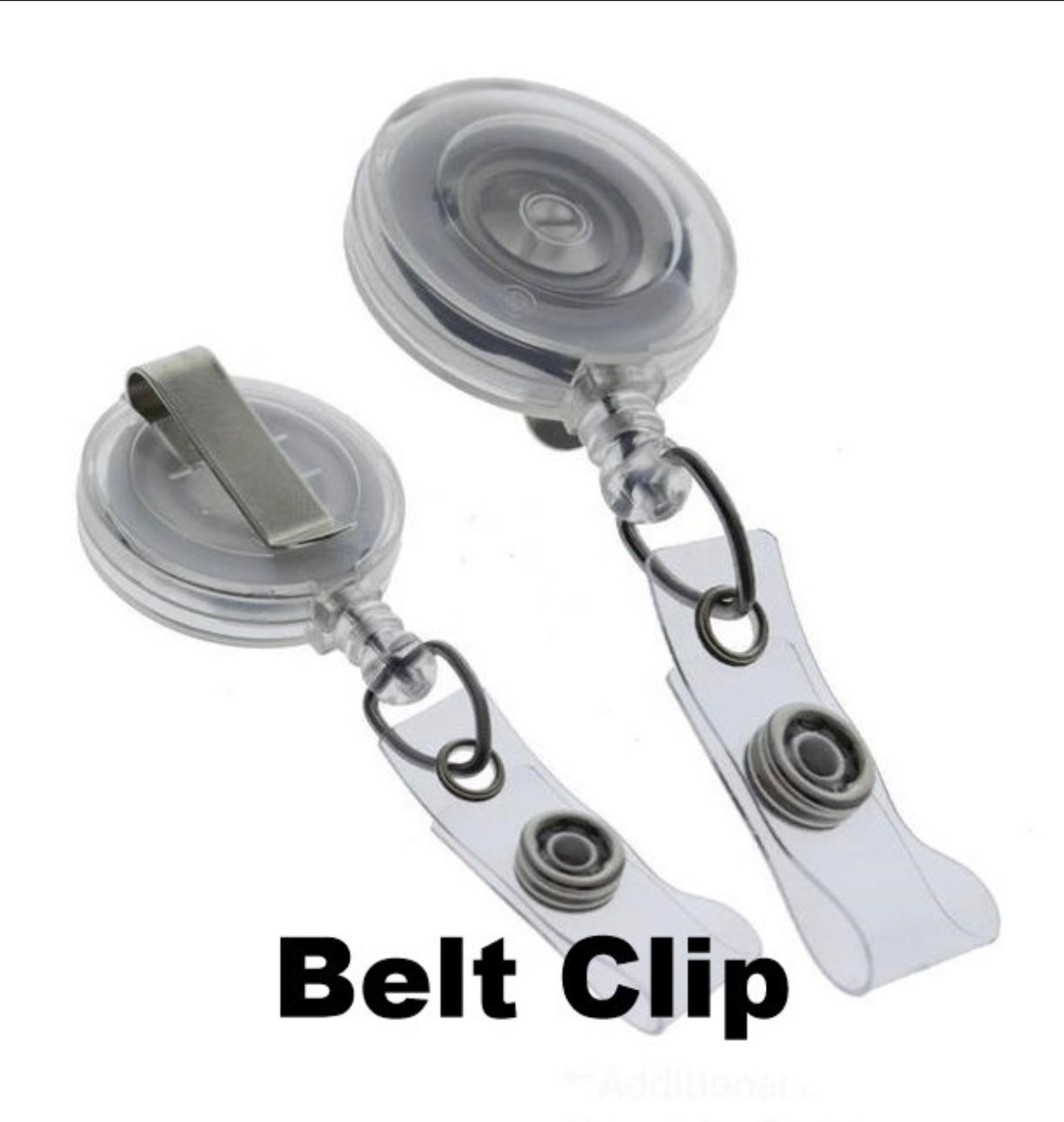 Premium 32MM Bianco Retrattile Badge Retrattile Porta Clip Per NurseID Con Clip - Foto 2