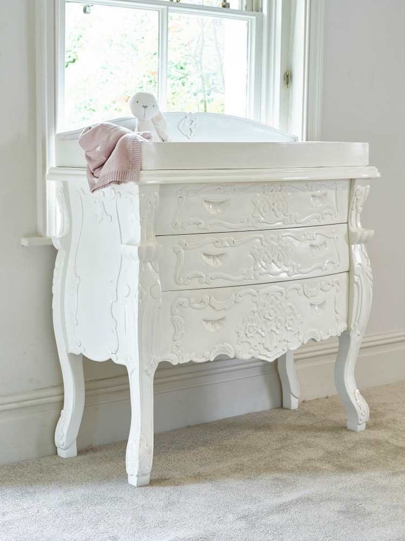 Hand Carved French Style Carousel Baby Changing Etsy