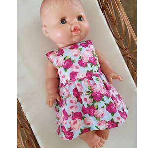Poppenjurk, Minikane-poppenkleertjes 34 cm, Miniland-jurken, Paola Reina-kleding, Minikane-kleding, babypoppenkleding, Miniland-poppenjurk