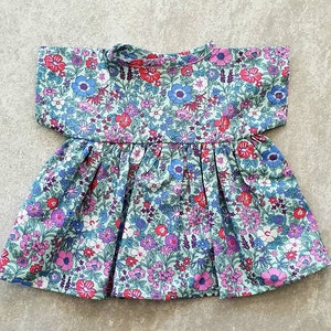 Poppenjurk, 38 cm poppenkleertjes, paarse poppenjurk, poppenjurk 15 inch, moderne poppenkleertjes, Miniland-kleding, Miniland-poppenkleertjes 38 cm