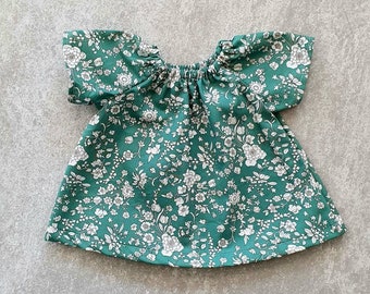 Handgemaakte poppenjurk, poppenkleding 38 cm, Miniland-poppenjurk 38 cm, Minikane-poppenkleding, herfstpoppenkleding, Paola Reina-jurk, poppenkleertjes