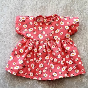 Doll Dress , Miniland Doll Clothes 38cm, Doll Clothes, Handmade Doll Dress, Pink Doll Dress, Toddler girl gift, Miniland Doll 15inch