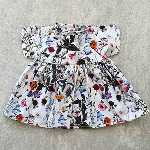 Poppenjurk, Miniland-poppenkleding 38 cm, 38 cm poppenkleertjes, poppenjurken 15 inch, Miniland-poppenjurk, cadeau peutermeisje, handgemaakte poppenjurk