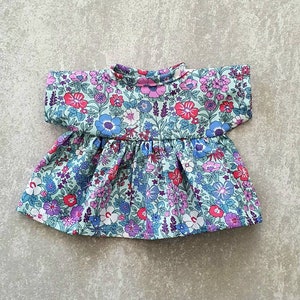 Doll Dress, 21cm Miniland Doll Clothes, Miniland 21cm Clothes, Doll Clothes 21cm, Handmade Doll Clothes, 8 inch Doll clothes, Miniland Dress