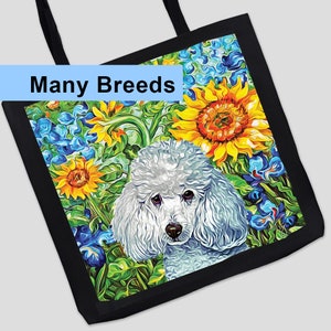 Monet Dog Tote Bag, Claude Monet Artists Garden Tote, Aesthetic ...