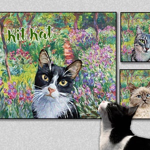 Monet Dog Tote Bag, Claude Monet Artists Garden Tote, Aesthetic ...