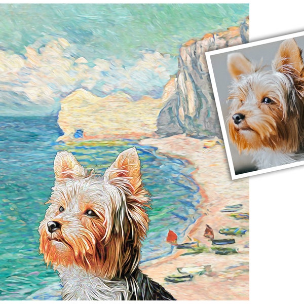 Monet Dog Painting - Etsy
