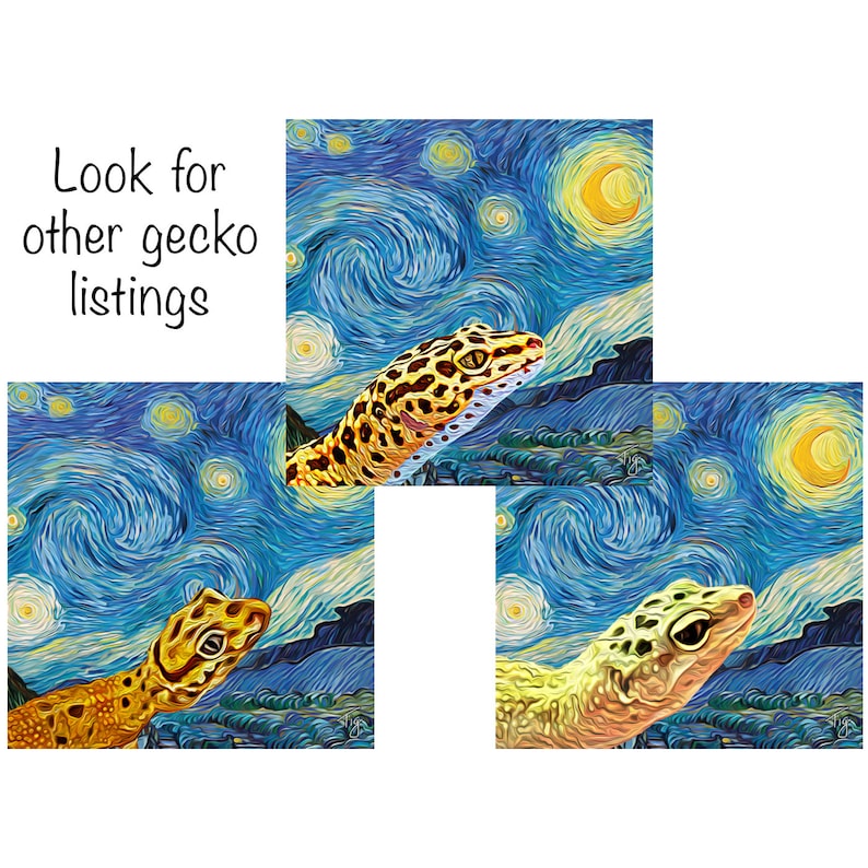 Other variations of Geckos are available, search my shop